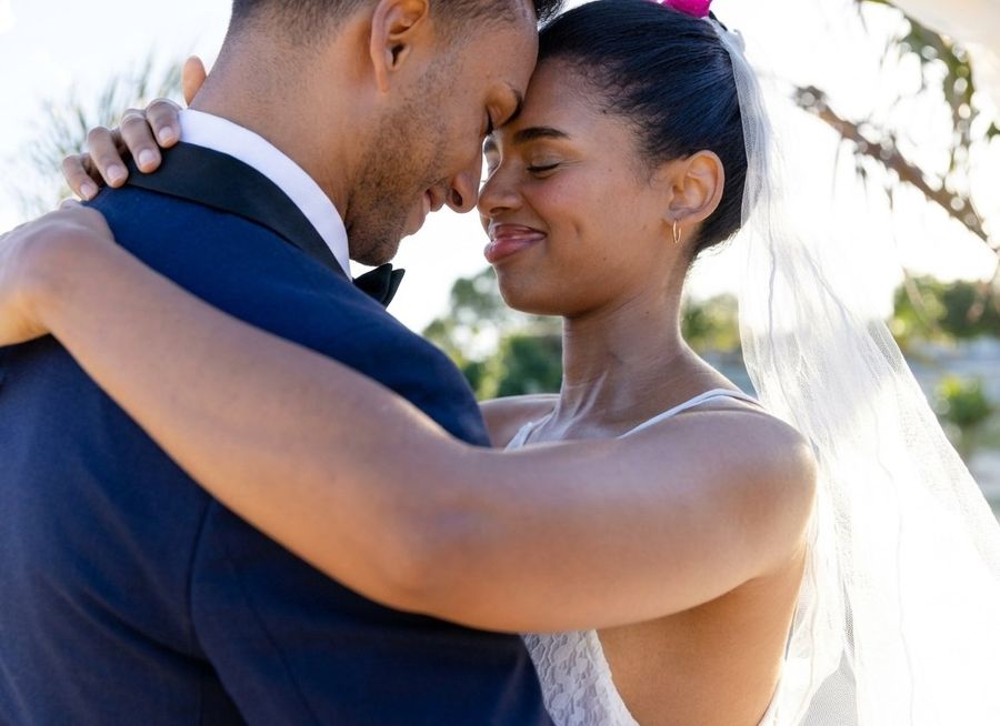 Newlywed couple