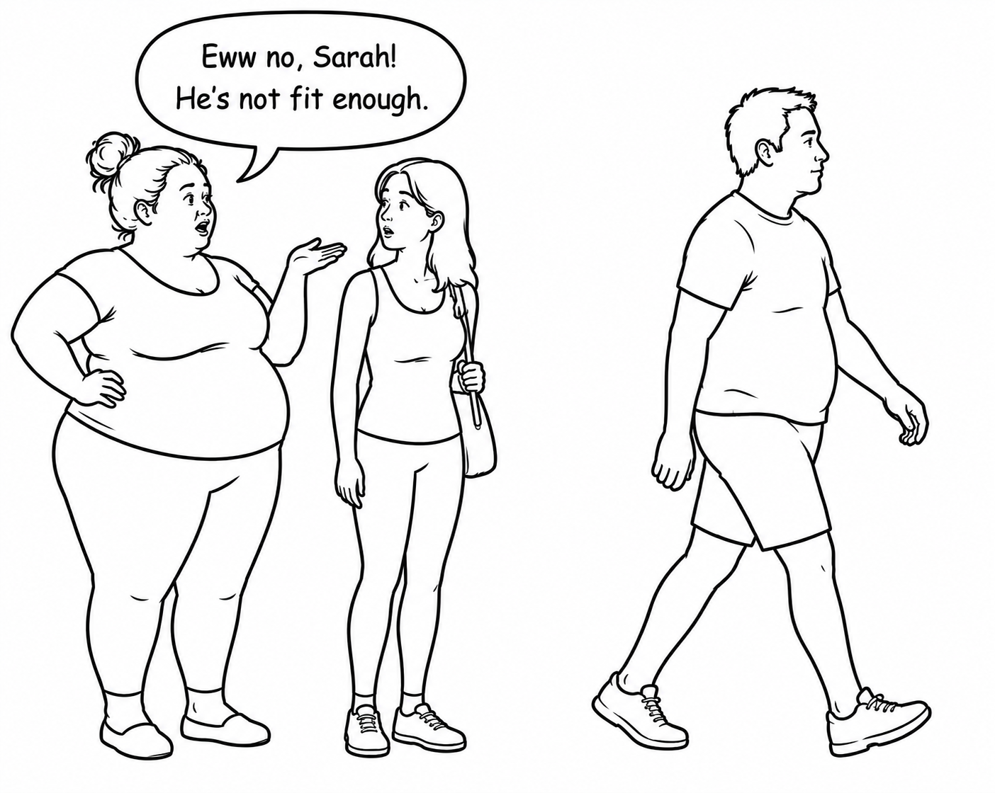 Illustration contrasting unrealistic dating expectations with grounded, healthy ones.