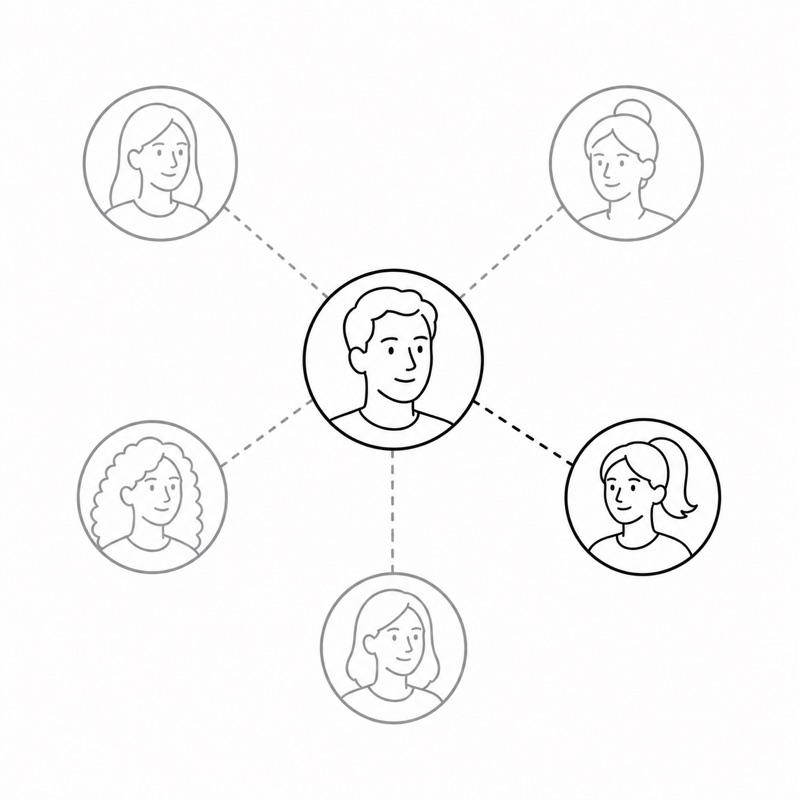 A 4Keeps network member connected to potential matches